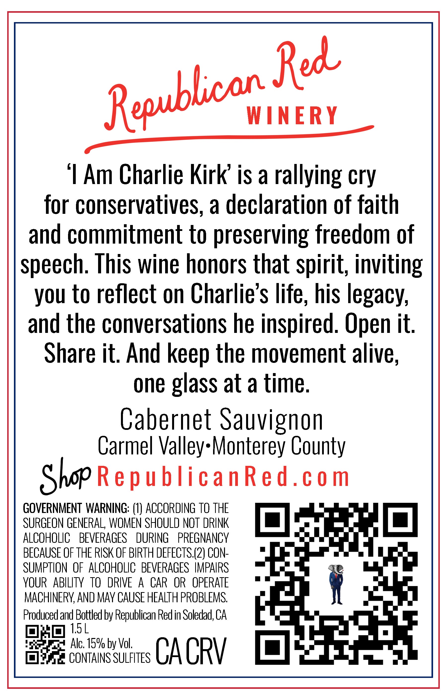 'I Am Charlie Kirk' 1.5L Magnum